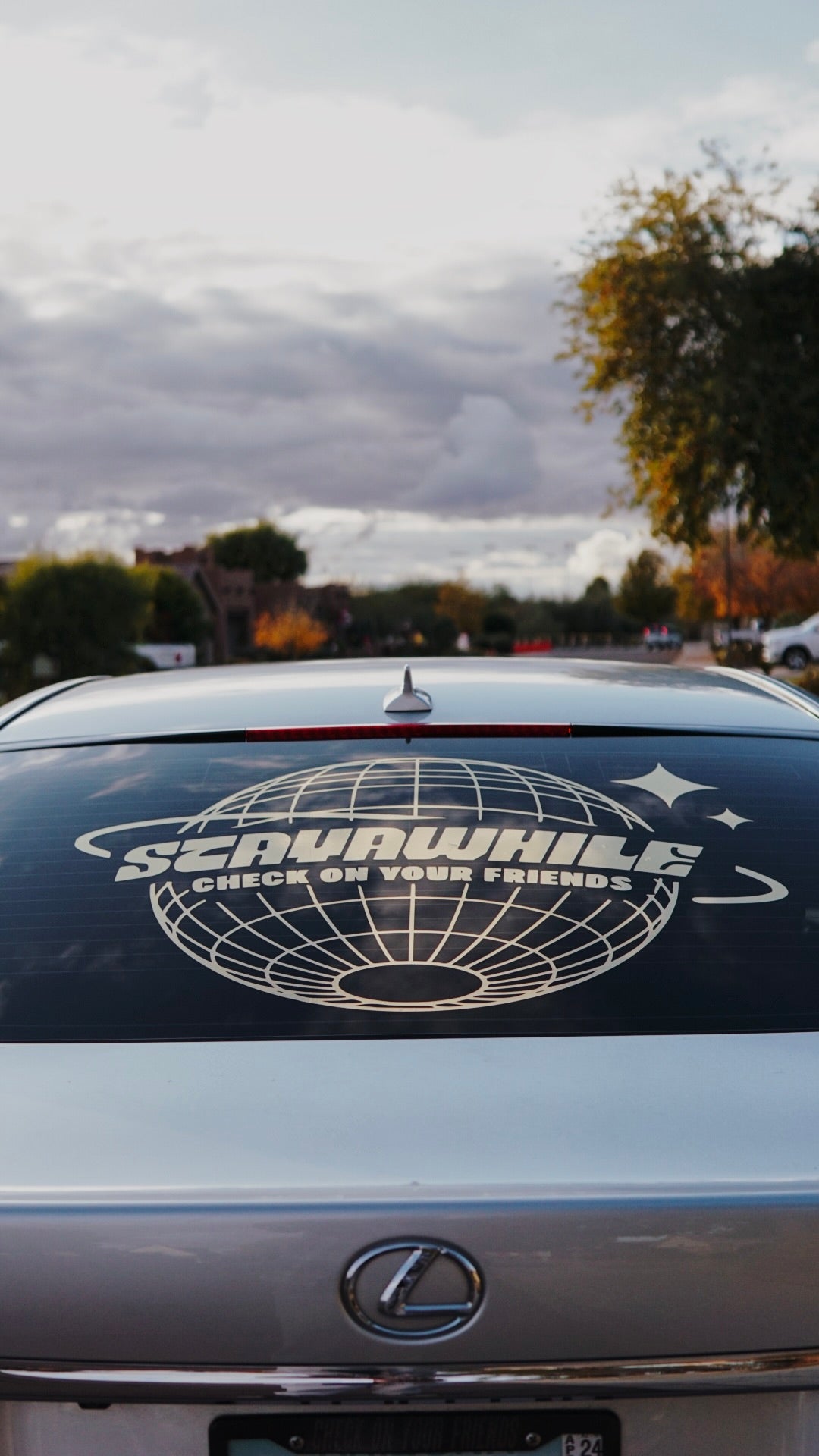 StayAwhile Globe FULL REAR BANNER