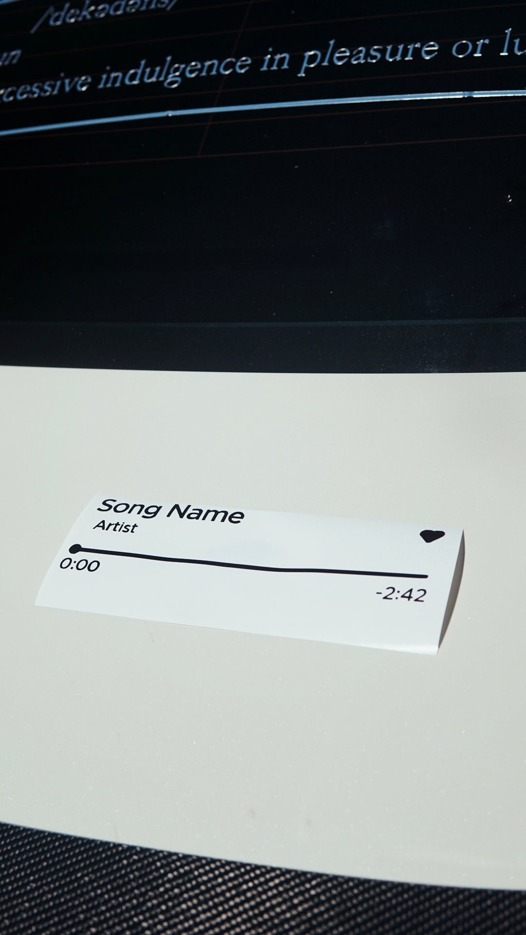 CUSTOM Song name player