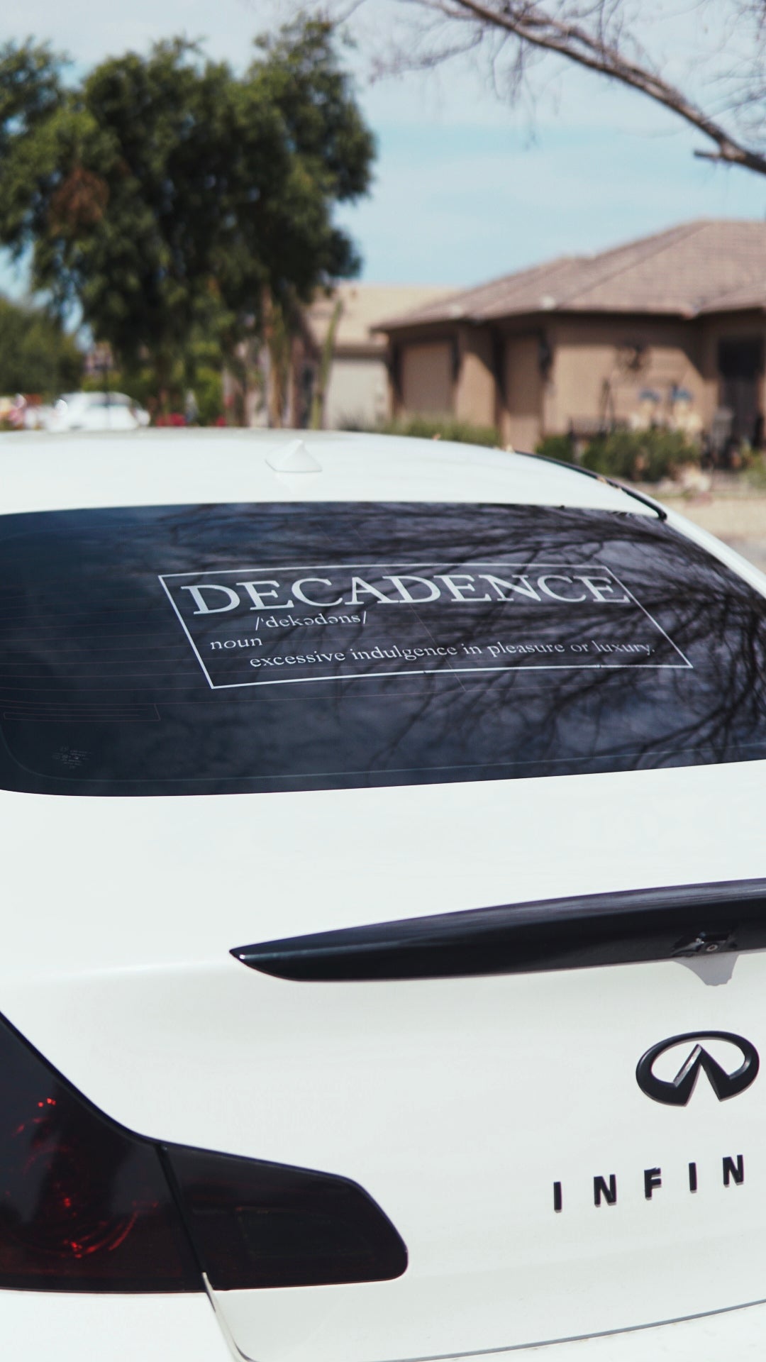 Decadence Large rear decal