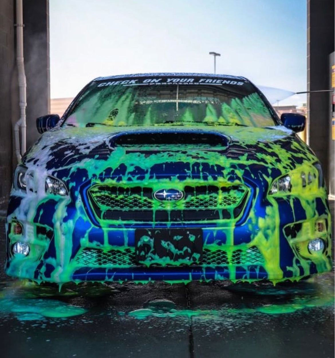 Check On Your Friends Windshield Banner