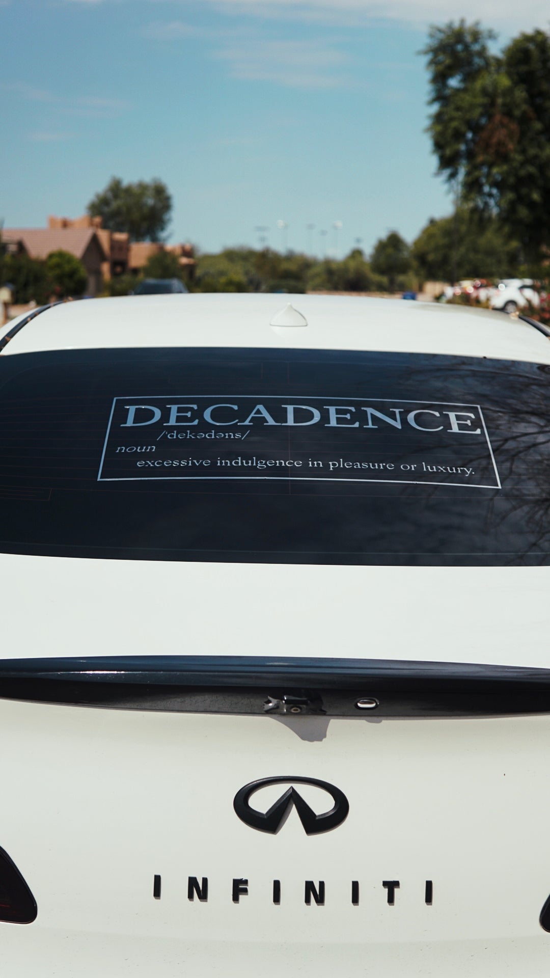 Decadence Large rear decal