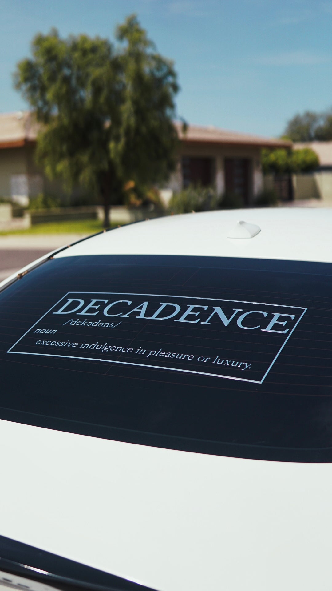 Decadence Large rear decal