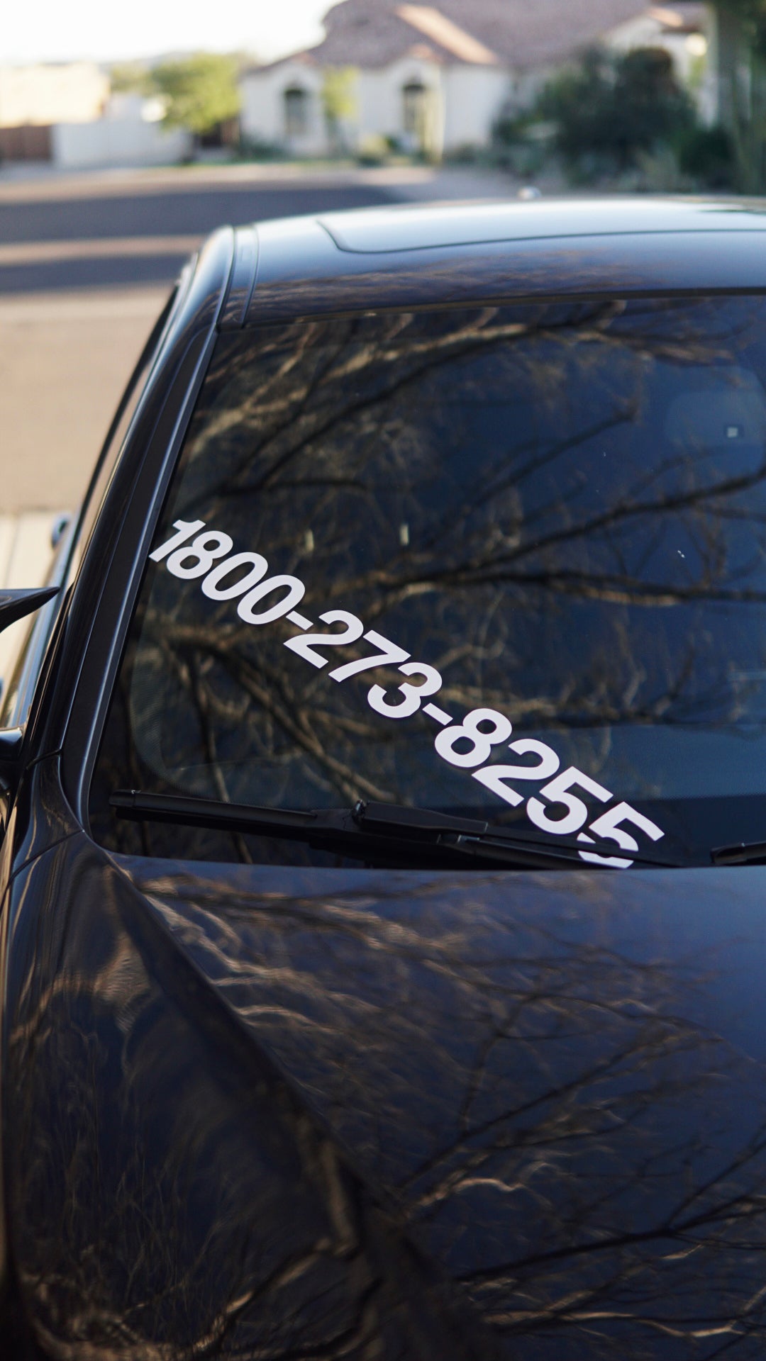 Hotline phone number slap banner