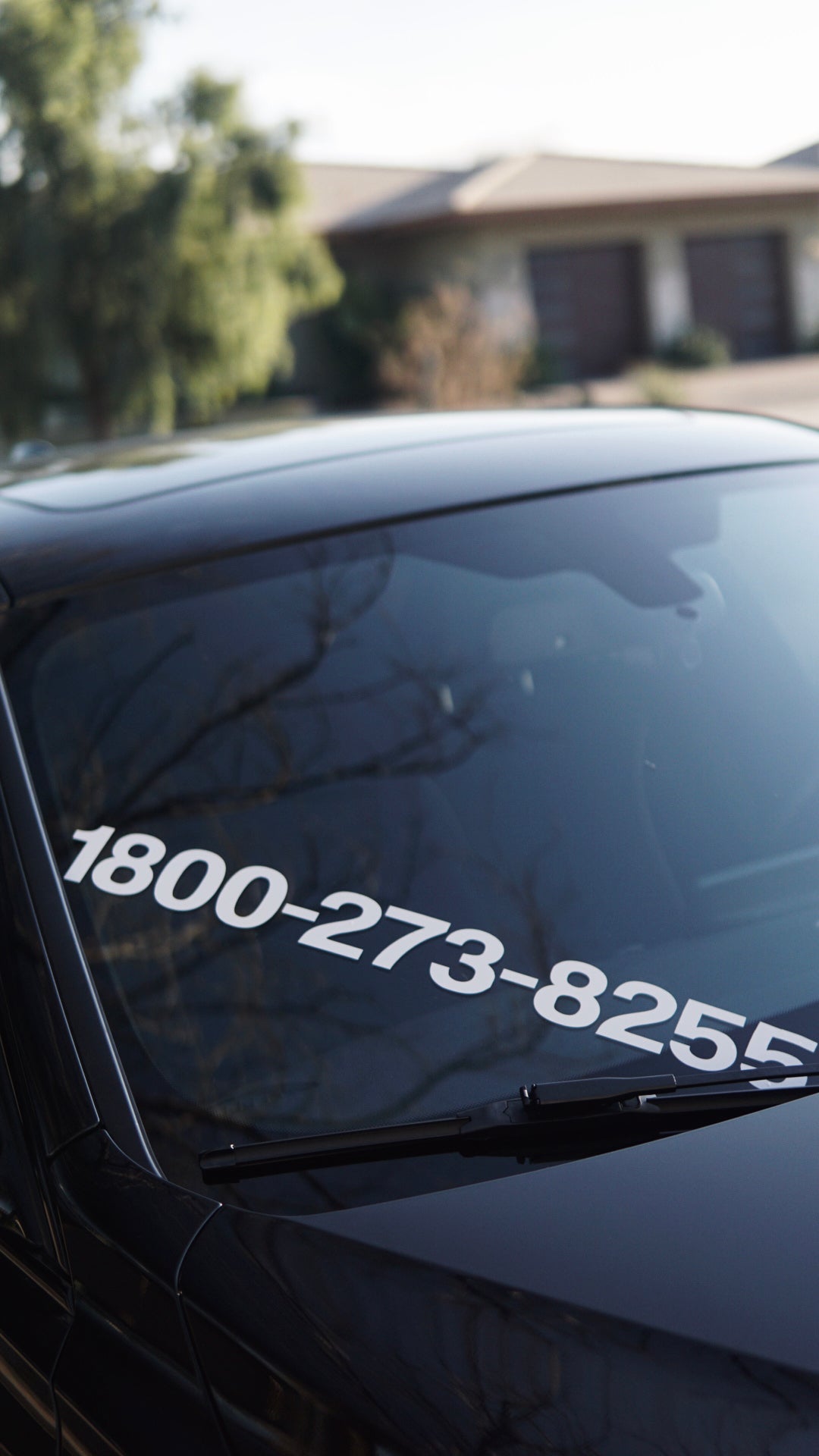 Hotline phone number slap banner