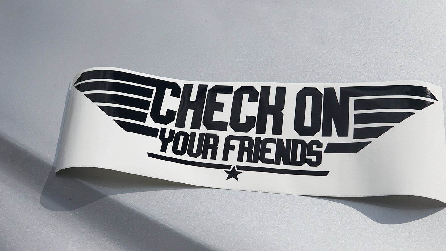 Check on your friends & pilots