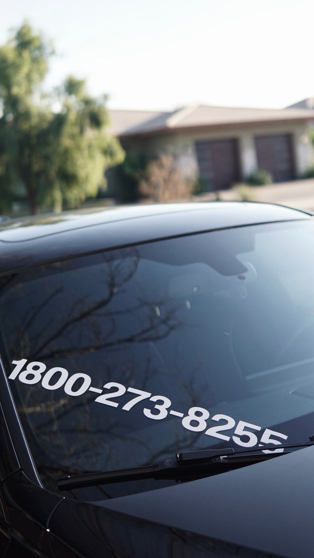 Hotline phone number slap banner