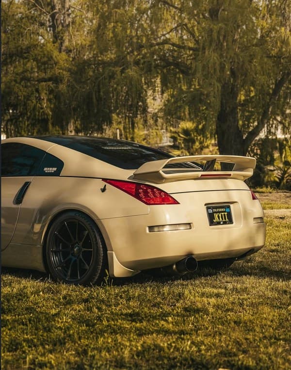 Nissan 350Z at golden hour