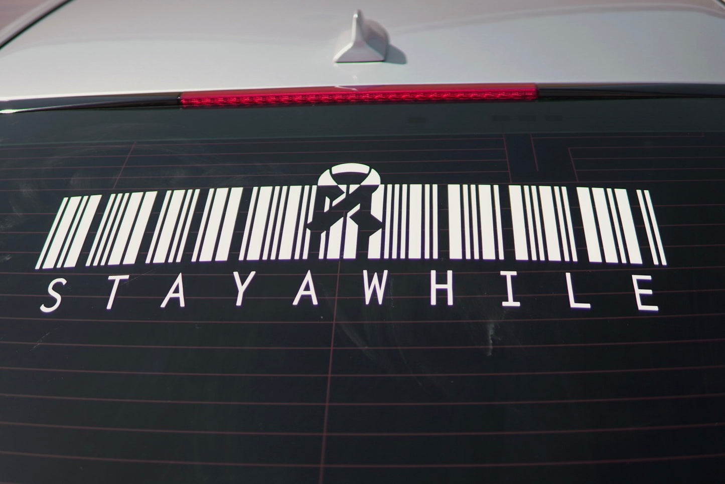 StayAwhile Barcode rear banner