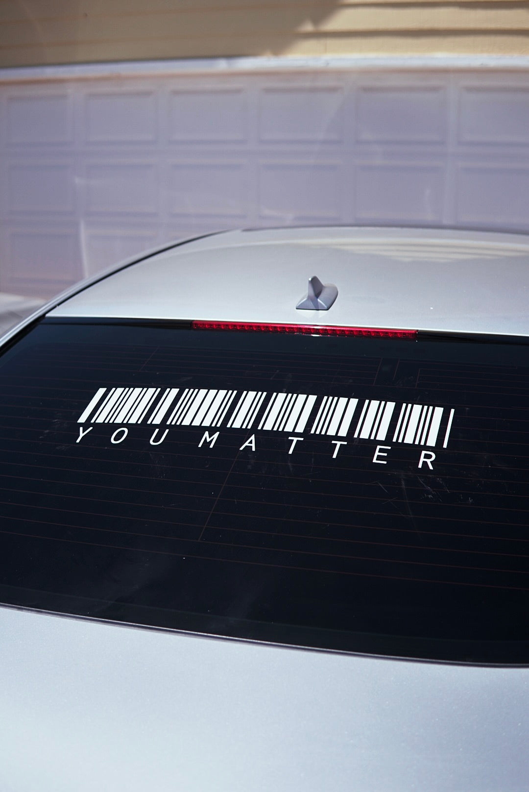 You Matter Barcode Sticker Full Rear Banner