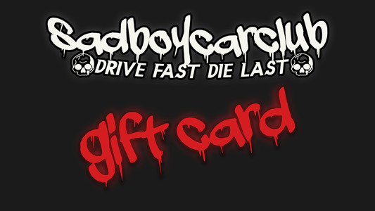 sadboycarclub Official Gift Card!