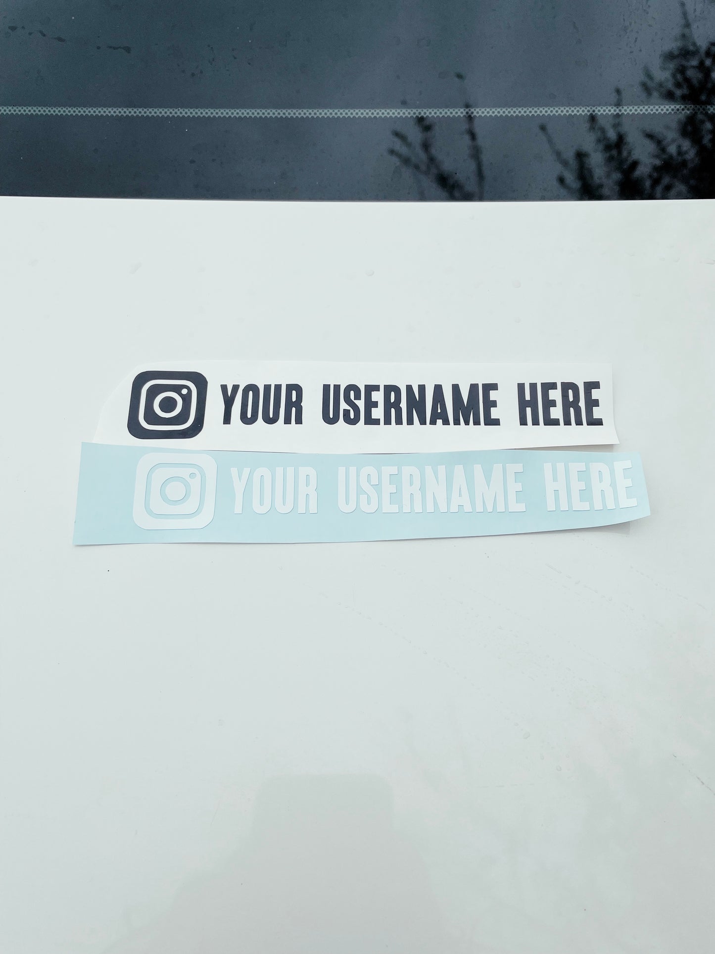 CUSTOM Instagram username sticker