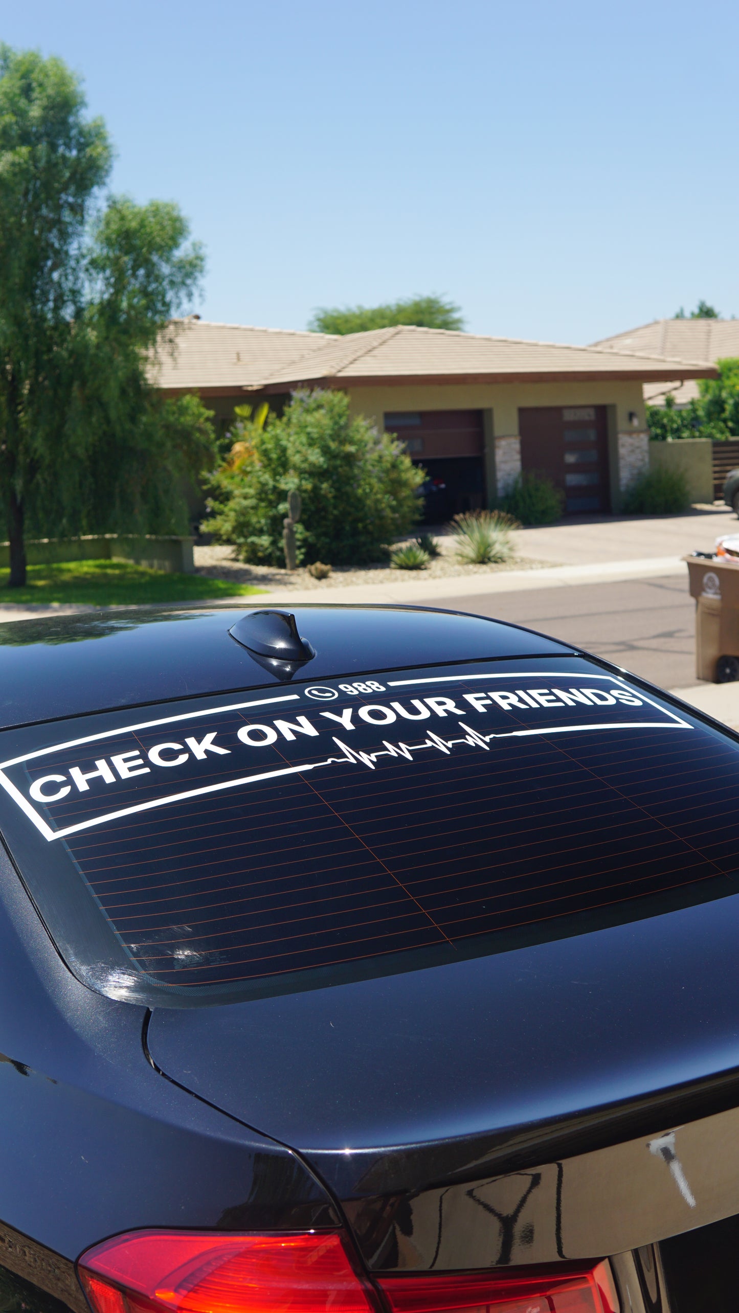 Check on your friends FULL SIZE REAR BANNER